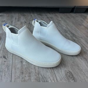Rothy’s Chelsea Hi Tops White Shoes - size 7.5